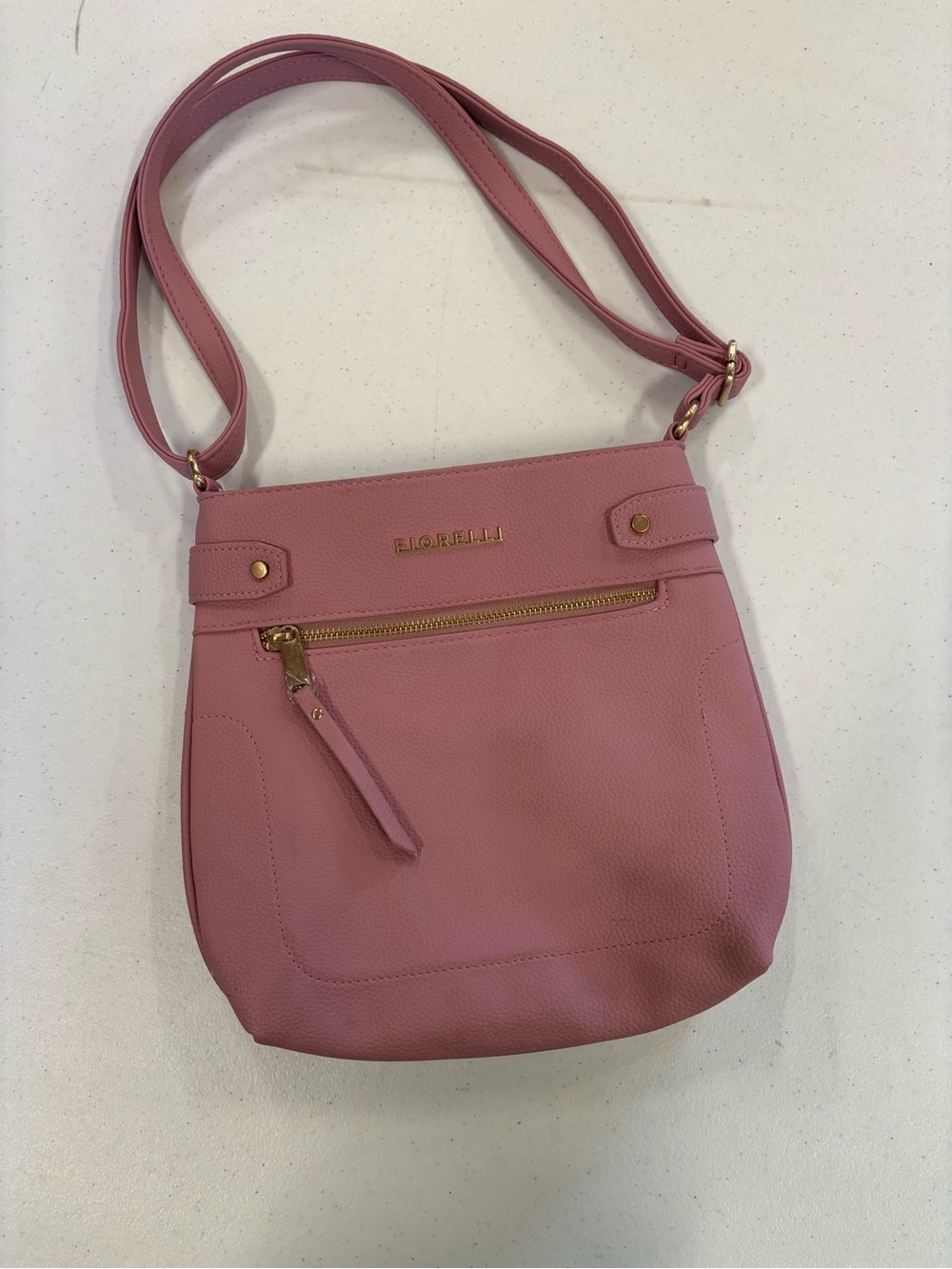 Fiorelli Dusty Rose Pebbled Crossbody Bag